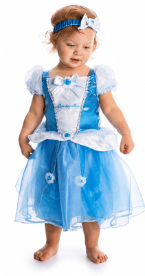 Official Disney Baby Cinderella Costume Fancy Dress Dress Up with Headband