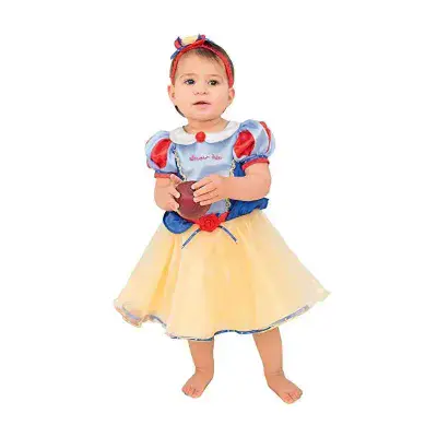 Official Disney Baby Snow White Costume Fancy Dress Dress Up with Headband