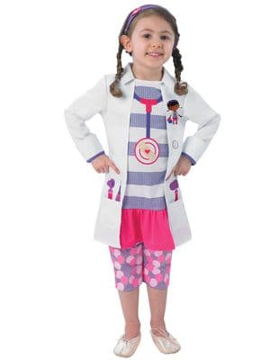 Official Disney Doc McStuffins Costume Girls Fancy Dress Age 2-3 Years