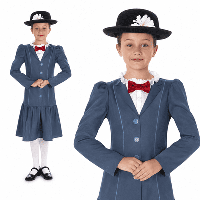 Official Disney Mary Poppins Tween Costume Girls Fancy Dress Child Outfit
