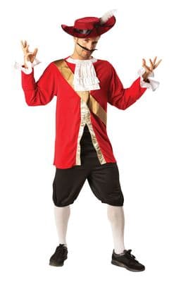 Official Disney Peter Pan Captain Hook Costume Mens Pirate Fancy Dress Outfit