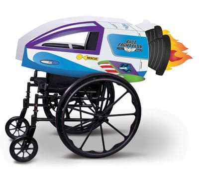 Official Disney Pixar Toy Story Buzz Lightyear Adaptive Wheelchair Cover Costume