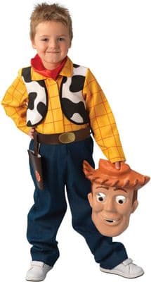 Official Disney Pixar Toy Story Woody Deluxe Costume Kids Fancy Dress Age 7-8