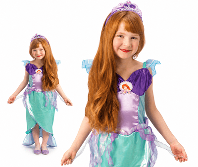 Official Disney Princess Ariel Deluxe Costume Girls Fancy Dress Age 7-8 Years