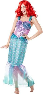 Official Disney Princess Ariel Little Mermaid Costume Ladies Fancy Dress Adult