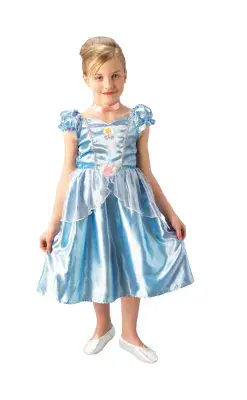 Official Disney Princess Cinderella Deluxe Costume Girls Fancy Dress Costume