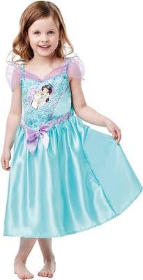 Official Disney Princess Jasmine Sequin Costume Girls Fancy Dress Age 7-8 Years