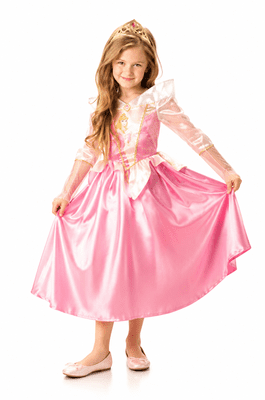Official Disney Princess Sleeping Beauty Deluxe Costume Girls Age 7-8 Years