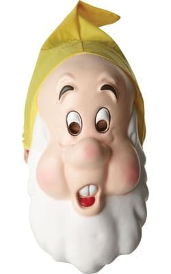 Official Disney Snow White Sneezy Dwarf Mask Fancy Dress Adult Child Costume