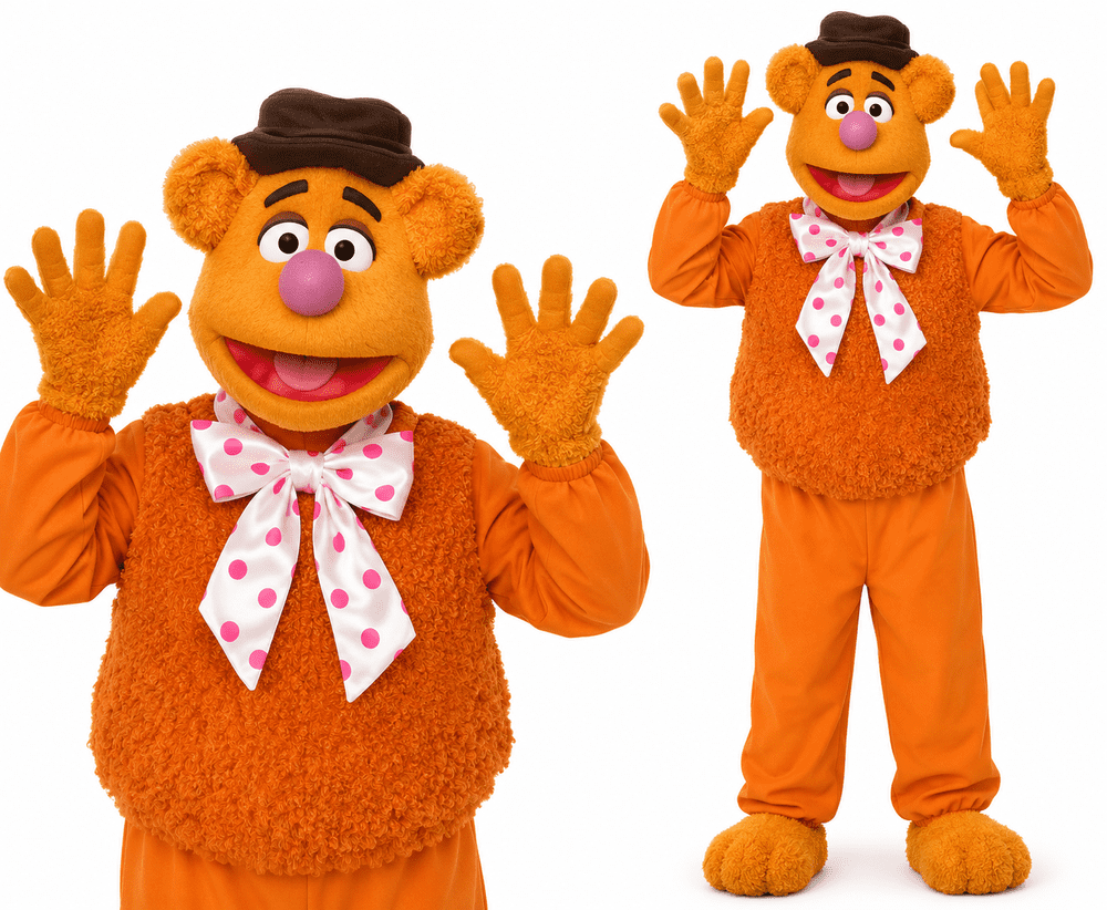 Official Disney The Muppets Fozzie Bear Costume Kids Fancy Dress Outfit ...