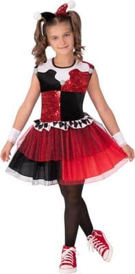 Official Girls DC Harley Quinn Costume