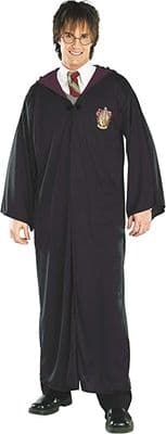 Official Harry Potter Gryffindor Robe Adult Fancy Dress Costume Hooded Cloak