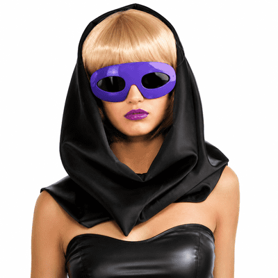 Official Lady Gaga Purple Glasses Pop Star Fancy Dress Costume Accessory