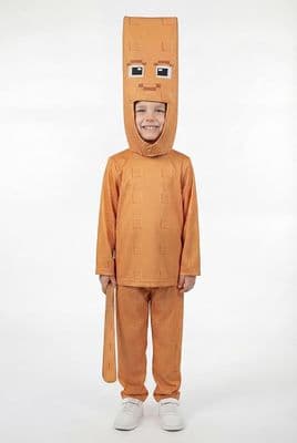 Official Roblox Steal A Brainrot Tung Tung Tung Sahur Kids Costume with Bat