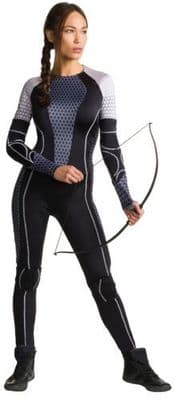 Official The Hunger Games Katniss Everdeen Costume Ladies Fancy Dress Outfit