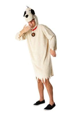 Official Wacky Races Muttley Costume Adult Cartoon Fancy Dress Outfit with Hood