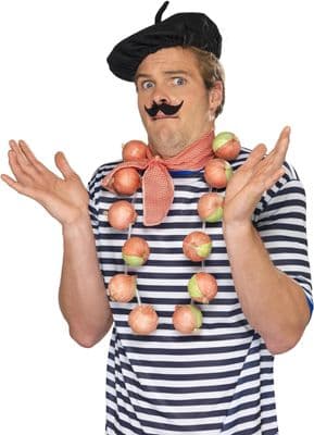 Onion Garland Prop Fancy Dress Accessory Fake Vegetables Necklace Costume