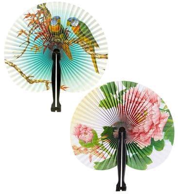 Oriental Paper Fan Folding Hand Fan Fancy Dress Party Costume Accessory