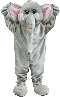 Paradise Elephant Adult Animal Mascot Costumes Zoo Farmyard Jungle Woodland Fancy Dress