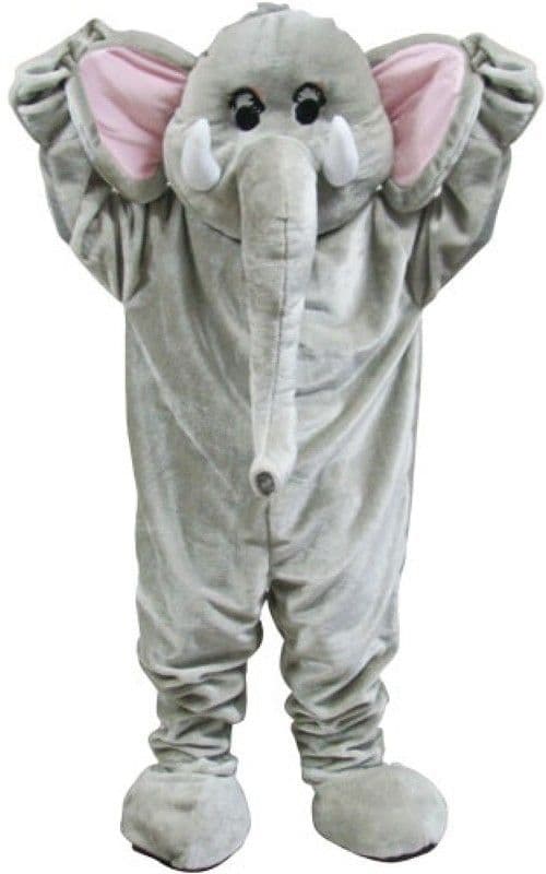 Paradise Elephant Adult Animal Mascot Costumes Zoo Farmyard Jungle Woodland Fancy Dress