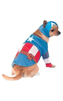 PET COSTUME ~ MARVEL CAPTAIN AMERICA DOG