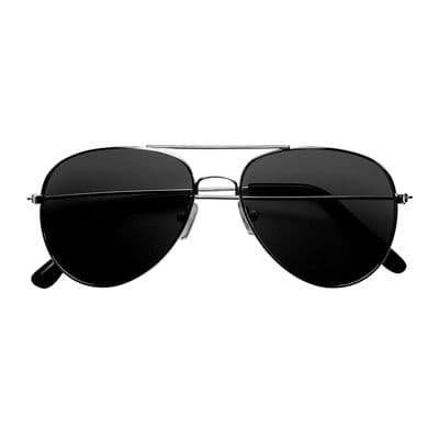 Pilot Aviator Glasses Smoke Lens Fancy Dress Costume Sunglasses Accessory