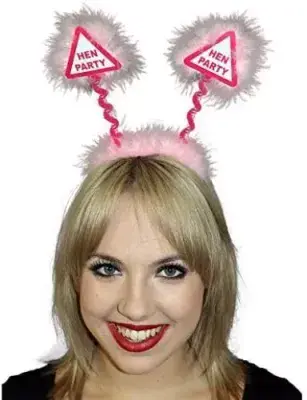 Pink Hen Party Warning Sign Head Bopper