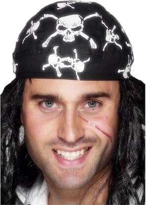 Pirate Bandana, Skull and Crossbones Design