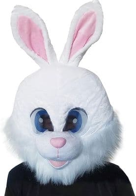 Plush Mascot White Bunny Head