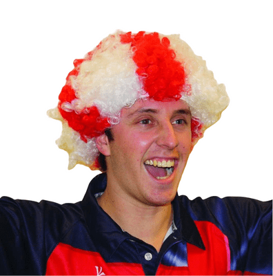 Pride Passion Party England Afro Wig