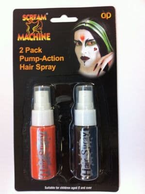 PUMP ACTION HAIRSPRAY ORANGE / BLACK