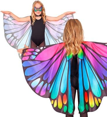 Purple & Pink Butterfly Wings & Eyemask