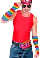Rainbow Fingerless Gloves