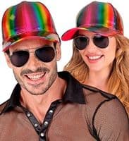 Rainbow Holographic Cap