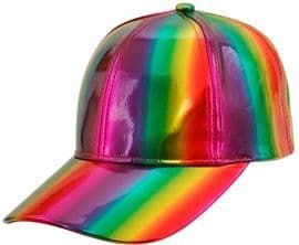 Rainbow Holographic Cap