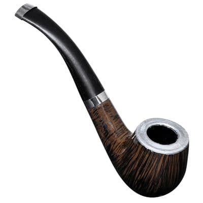 Real Look Sherlock Pipe Detective Costume Accessory Fancy Dress 14.5cm