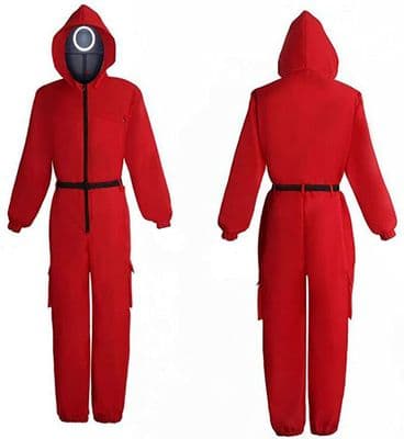 Red Adult Cosplay Games  Costume