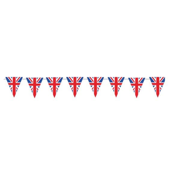 Red White & Blue GB Flag Paper Bunting