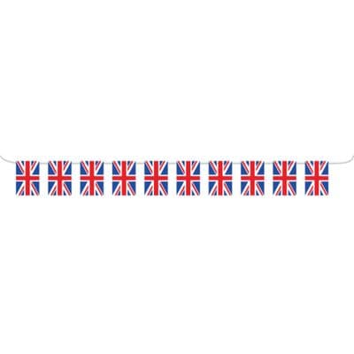 Red White & Blue Large GB Plastic Flag Bunting