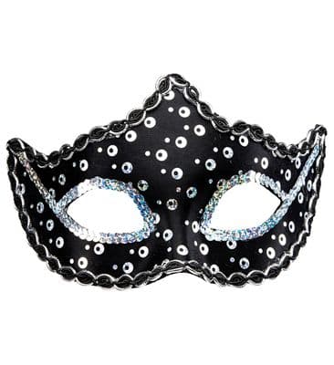 Rialto Venetian Eyemask with Holographic Sequin
