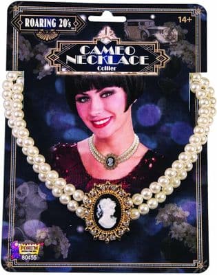 Roaring 1920s Cameo Choker Necklace