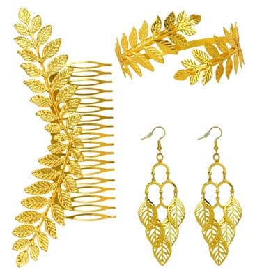 Roman Laurel Jewellery Set Greek Goddess Fancy Dress Costume Accessory
