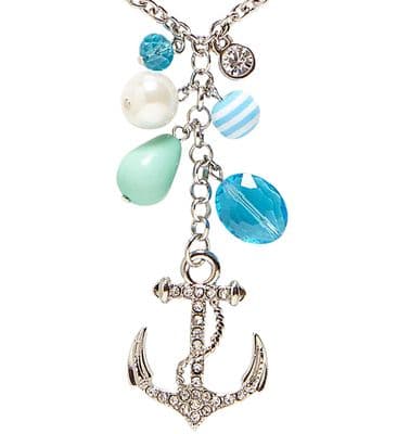 Sailors Anchor Necklace with Charms