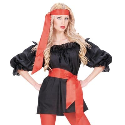 Satin Sash / Headband Set Red