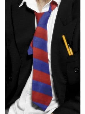School Tie Red & Blue One Size