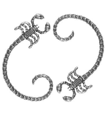 Scorpion Ear Cuffs Halloween Gothic Fancy Dress Costume Jewellery Pair Adult
