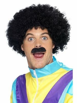 Scouser Wig And Tash Set