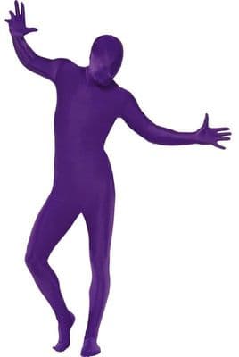 Second Skin Full Lycra Body Suit Purple