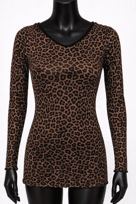 Sheer Leopard Print Dress Long Sleeve  Sexy Mesh Mini Dress Ladies Party Outfit