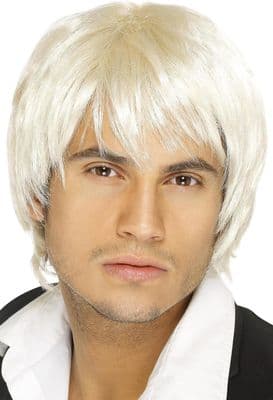 Short Style Boy Band Wig Blonde